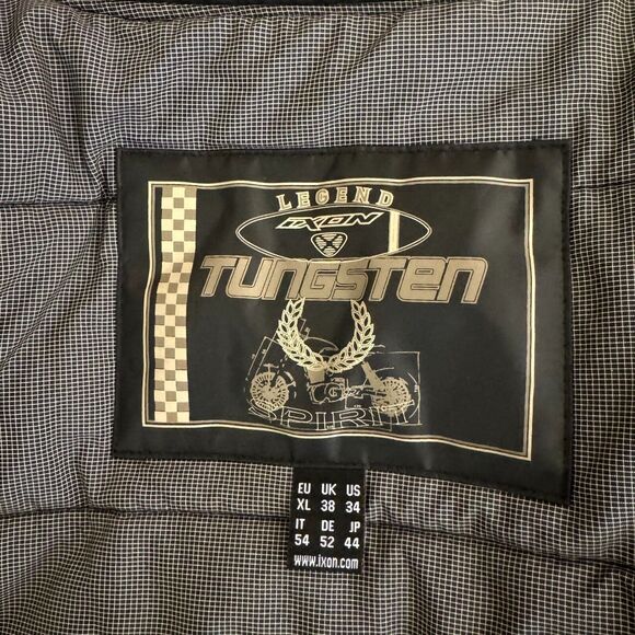 Legend Tungsten Riding Spirit Mens Motorcycle Jacket Black US 34 S bv - Picture 8 of 9